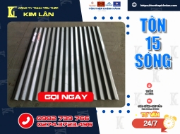 Tôn 15 Sóng Kim Lân – Lựa Chọn Tối Ưu Cho Vách Nhà Xưởng